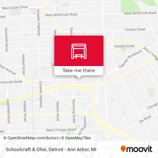 Mapa de Schoolcraft & Ohio