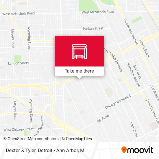 Dexter & Tyler map