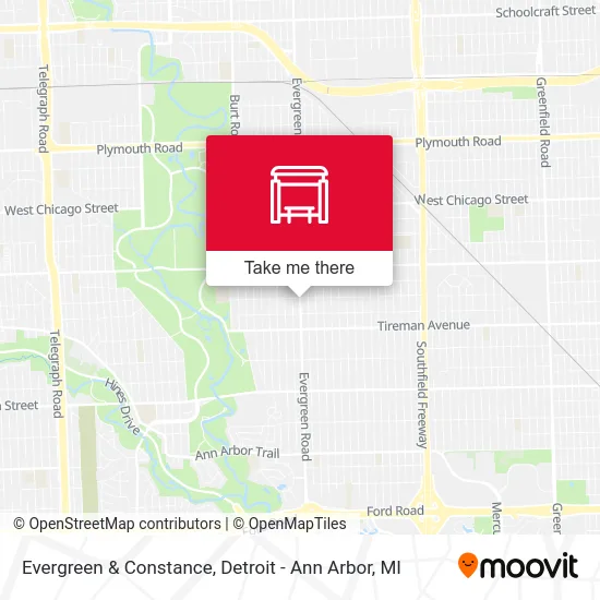 Evergreen & Constance map