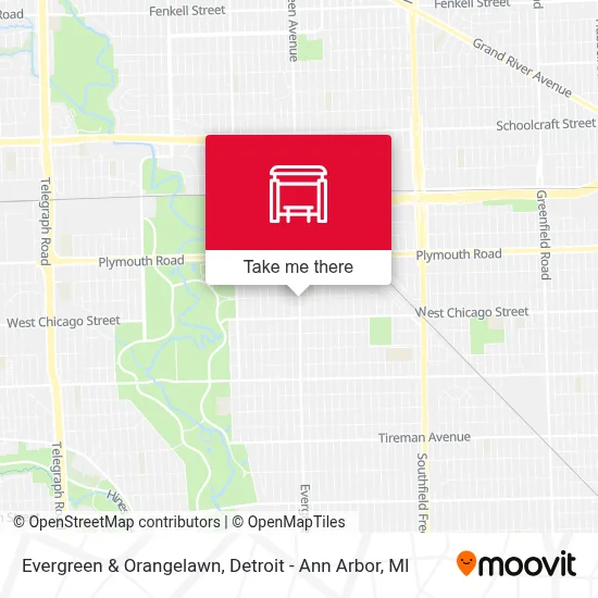 Evergreen & Orangelawn map