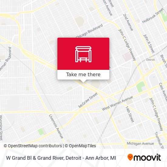 Mapa de W Grand Bl & Grand River