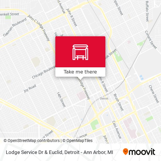 Lodge Service Dr & Euclid map