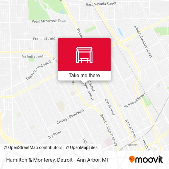 Hamilton & Monterey map