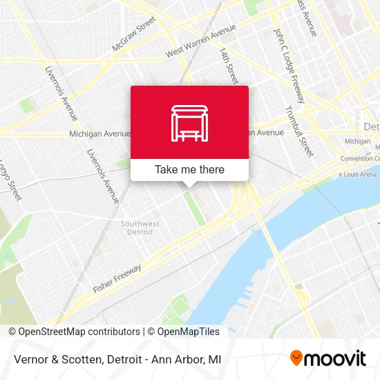 Vernor & Scotten map