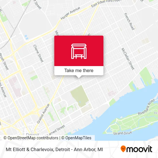 Mt Elliott & Charlevoix map