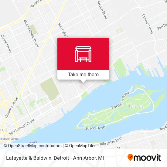 Lafayette & Baldwin map