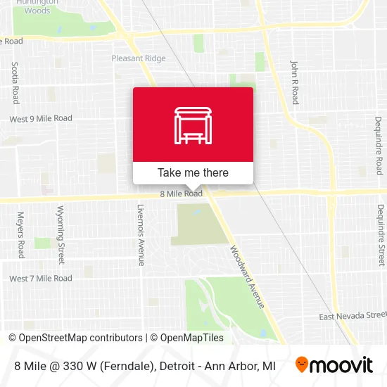 8 Mile @ 330 W (Ferndale) map
