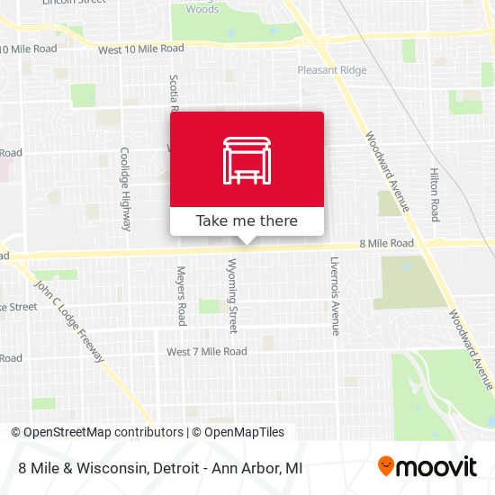 Mapa de 8 Mile & Wisconsin