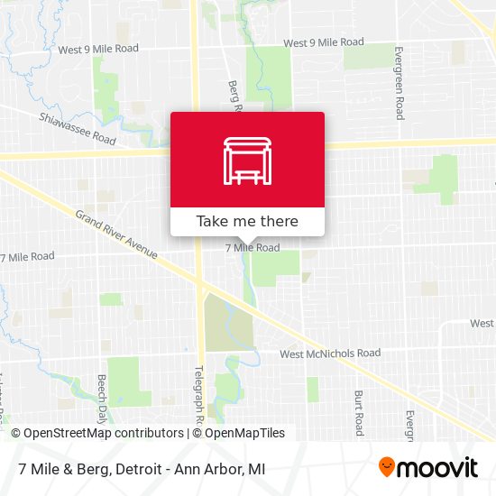 7 Mile & Berg map