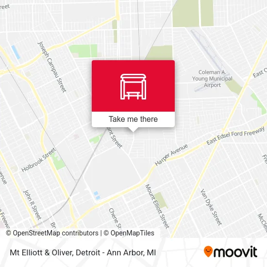 Mt Elliott & Oliver map