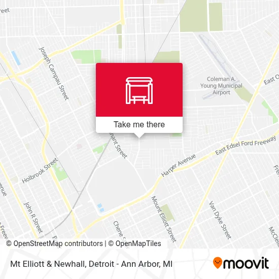 Mt Elliott & Newhall map