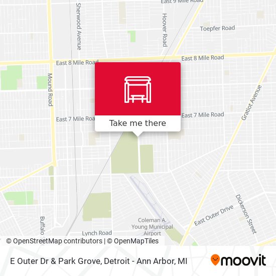 Mapa de E Outer Dr & Park Grove