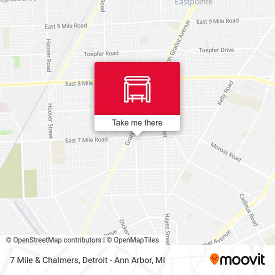 7 Mile & Chalmers map