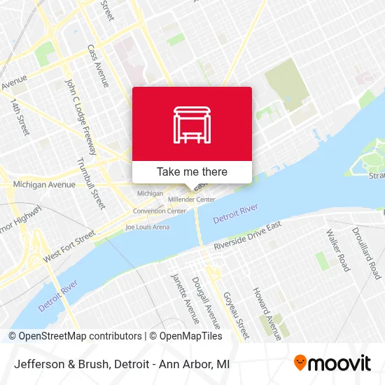 Jefferson & Brush map
