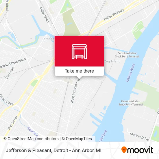 Jefferson & Pleasant map