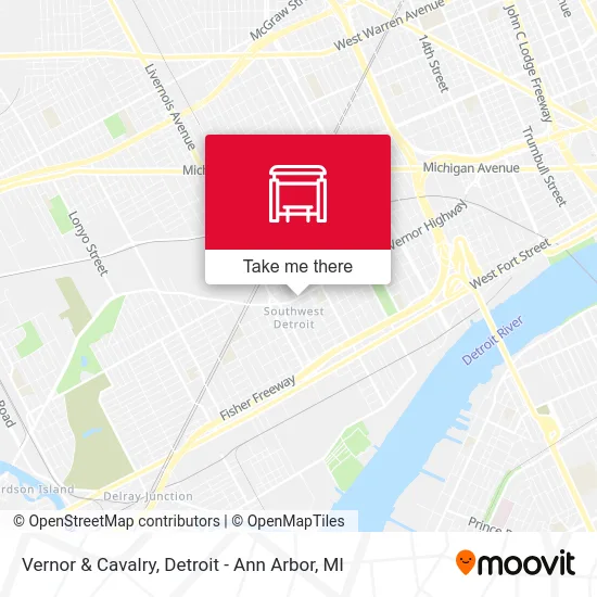 Vernor & Cavalry map