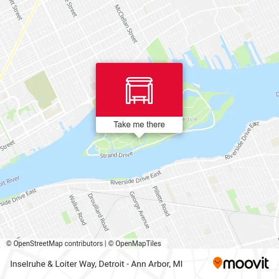 Inselruhe & Loiter Way map