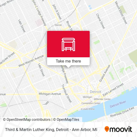 Third & Martin Luther King map