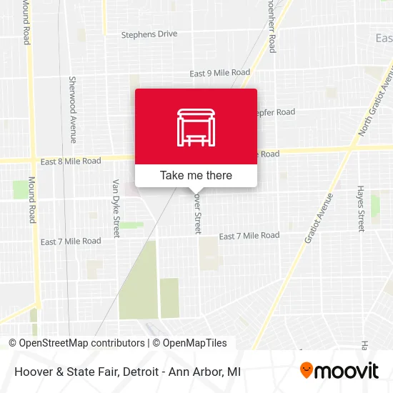 Hoover & State Fair map