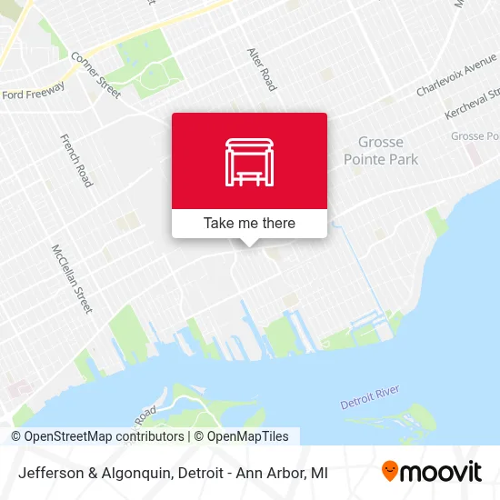 Jefferson & Algonquin map