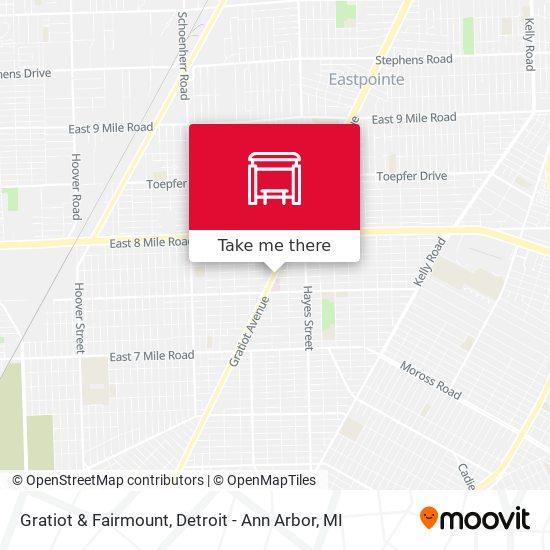 Gratiot & Fairmount map