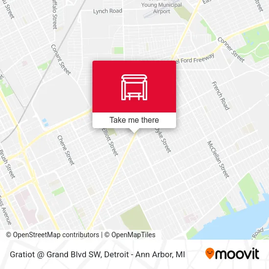 Mapa de Gratiot @ Grand Blvd SW