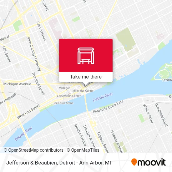 Jefferson & Beaubien map