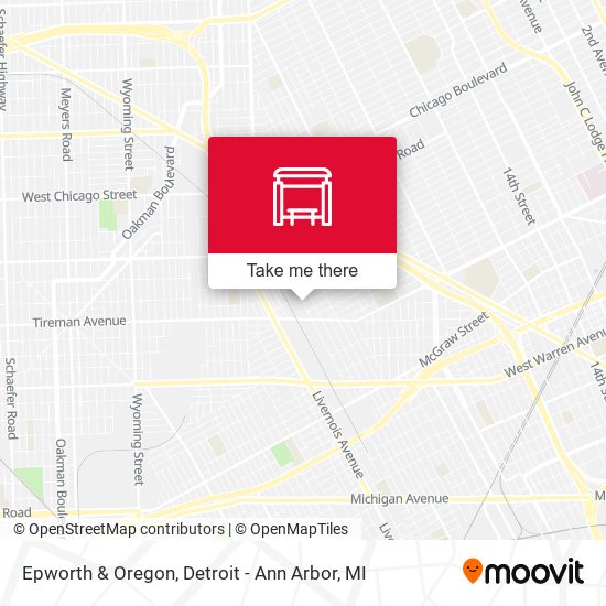 Mapa de Epworth & Oregon
