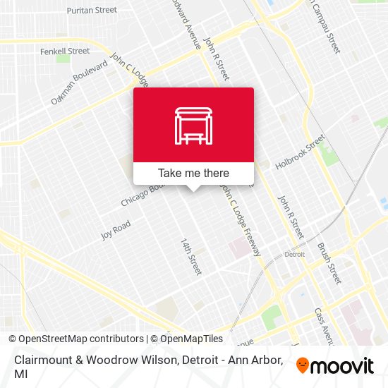 Clairmount & Woodrow Wilson map