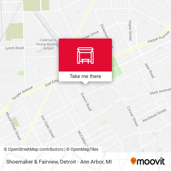 Shoemaker & Fairview map