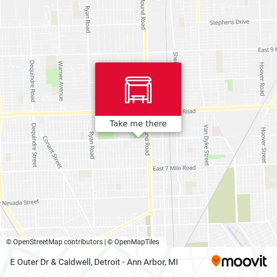 Mapa de E Outer Dr & Caldwell