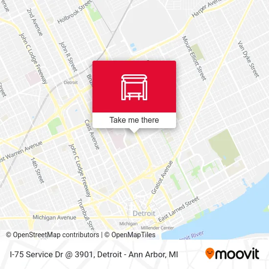 I-75 Service Dr @ 3901 map