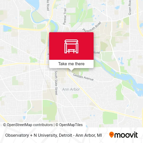 Observatory + N University map