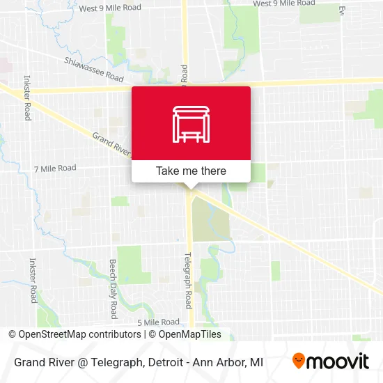 Grand River @ Telegraph map