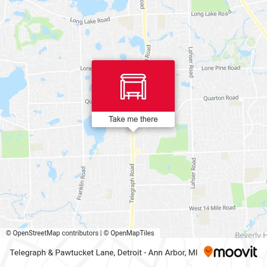 Telegraph & Pawtucket Lane map
