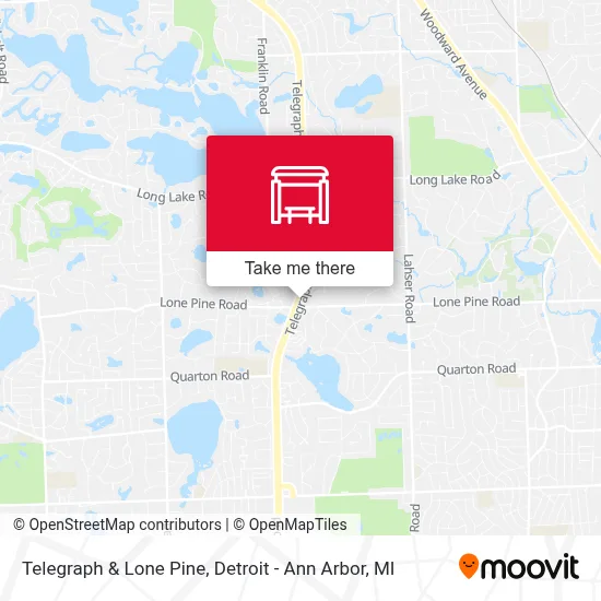 Telegraph & Lone Pine map
