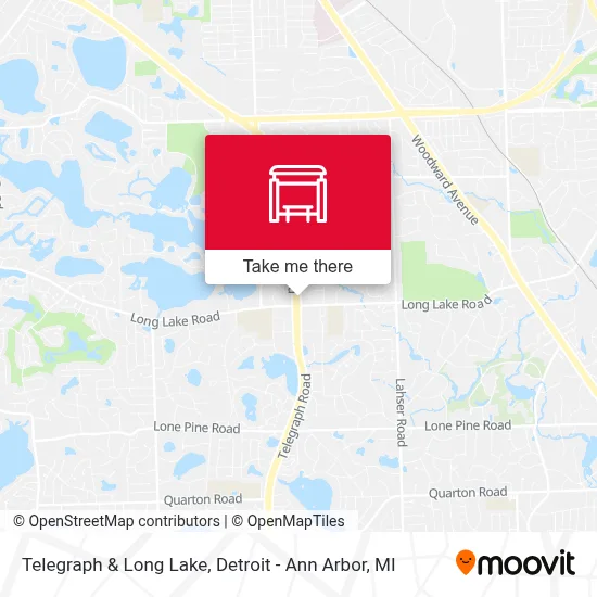 Telegraph & Long Lake map