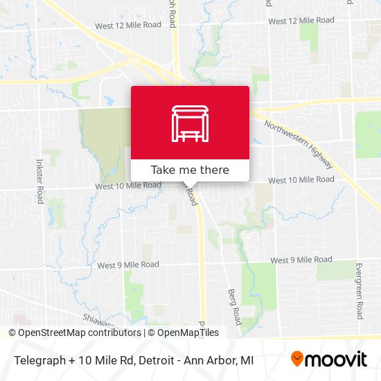Mapa de Telegraph + 10 Mile Rd