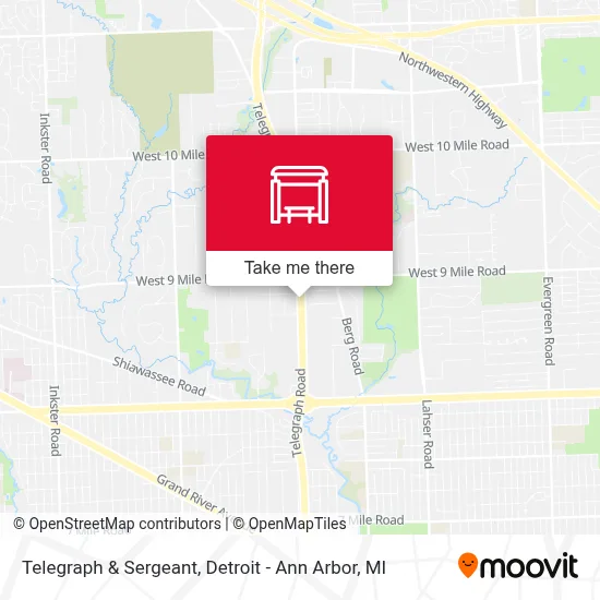 Telegraph & Sergeant map