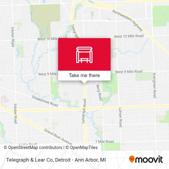 Telegraph & Lear Co map
