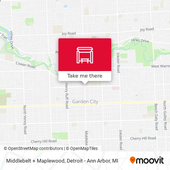 Mapa de Middlebelt + Maplewood