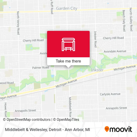 Middlebelt & Wellesley map