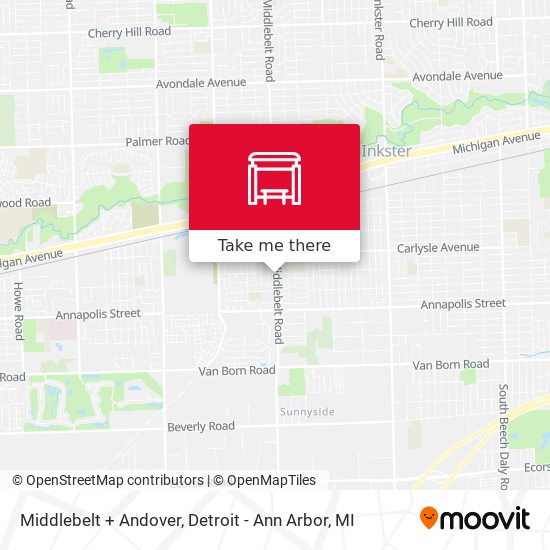 Mapa de Middlebelt + Andover