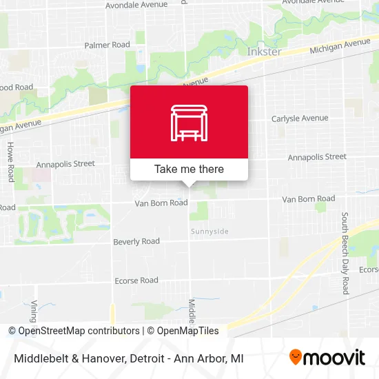 Middlebelt & Hanover map