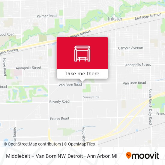 Middlebelt + Van Born NW map