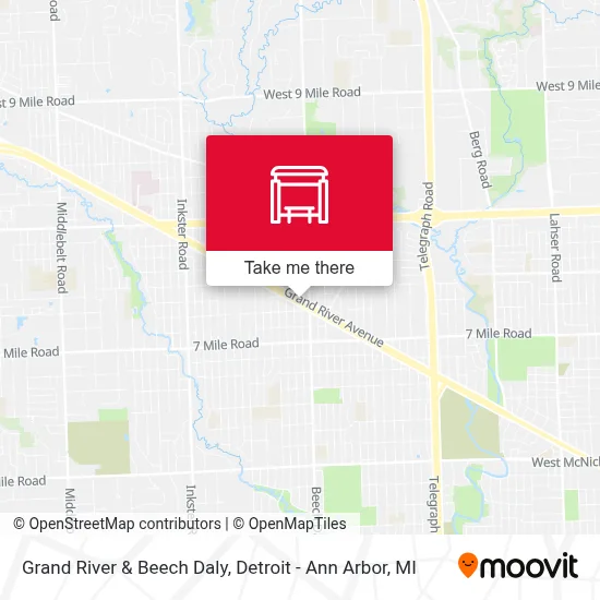 Grand River & Beech Daly map
