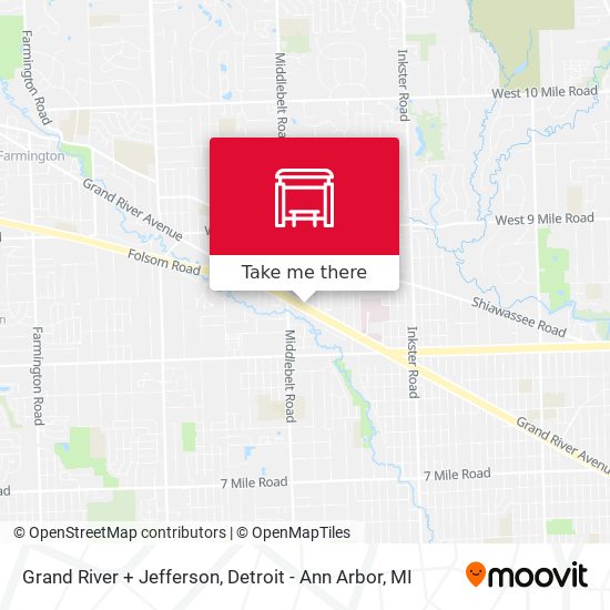 Grand River + Jefferson map