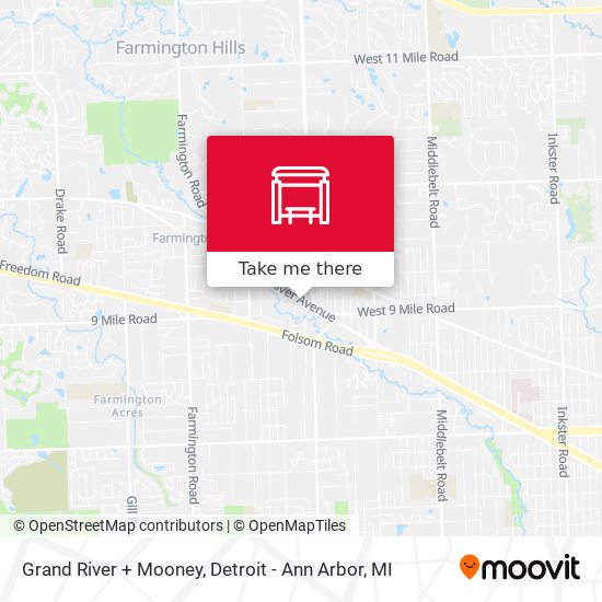 Mapa de Grand River + Mooney