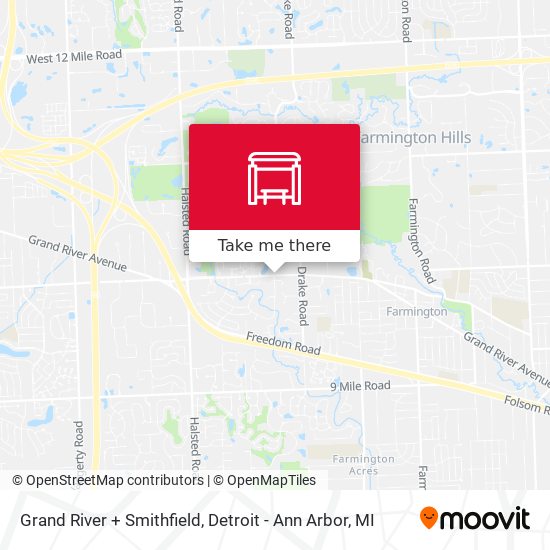 Mapa de Grand River + Smithfield