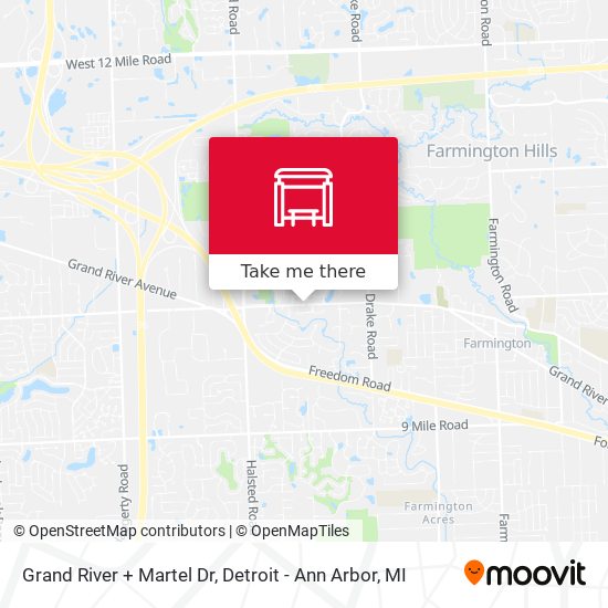Grand River + Martel Dr map